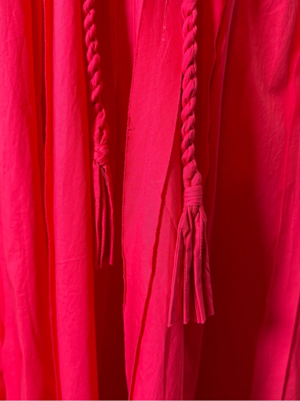 Ulla Johnson Leela Orchid Pink Midi Dress Rope Tie Waist NWT Size 2 - Picture 11 of 16